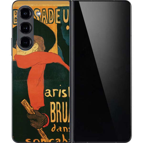 Henri Toulouse-Lautrec Ambassadeurs Aristide Bruant Galaxy Z Fold5 5G Skin